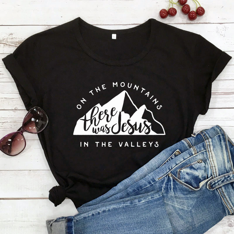Jesus In The Valley Christian T-Shirt - Women's Faith Apparel | ST. VON'S FLAIR