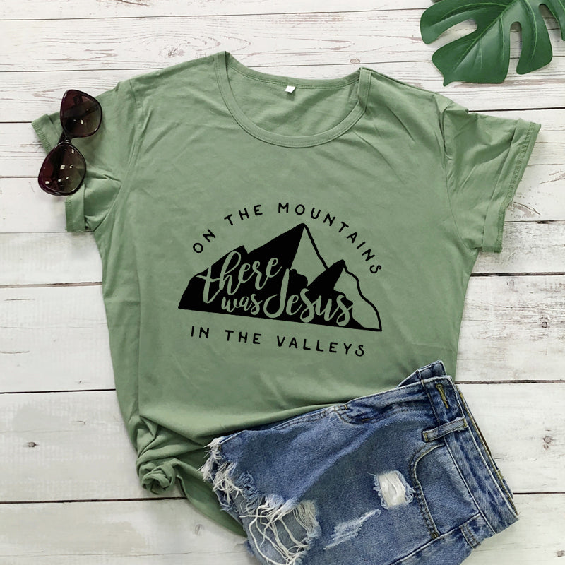 Jesus In The Valley Christian T-Shirt - Women's Faith Apparel | ST. VON'S FLAIR