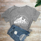 Jesus In The Valley Christian T-Shirt - Women's Faith Apparel | ST. VON'S FLAIR