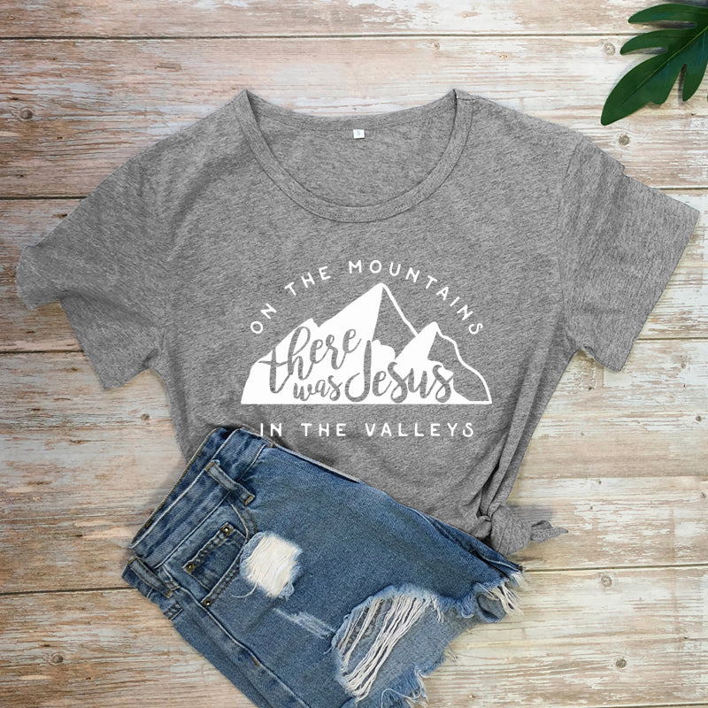 Jesus In The Valley Christian T-Shirt - Women's Faith Apparel | ST. VON'S FLAIR