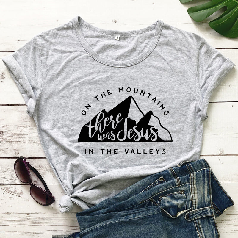 Jesus In The Valley Christian T-Shirt - Women's Faith Apparel | ST. VON'S FLAIR