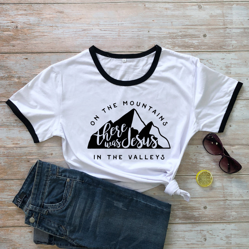 Jesus In The Valley Christian T-Shirt - Women's Faith Apparel | ST. VON'S FLAIR