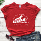 Jesus In The Valley Christian T-Shirt - Women's Faith Apparel | ST. VON'S FLAIR