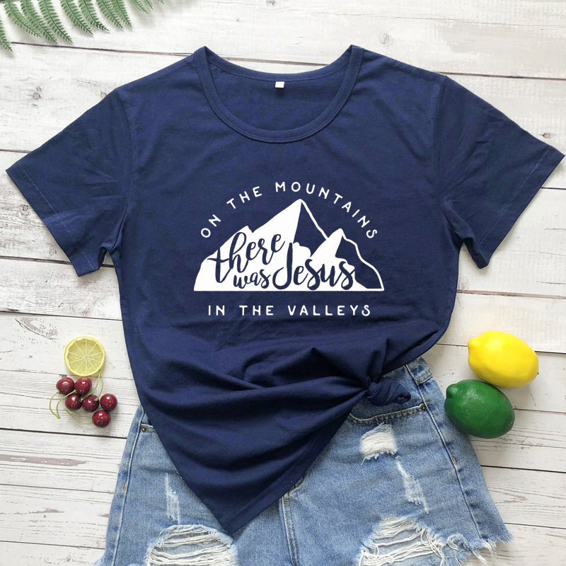 Jesus In The Valley Christian T-Shirt - Women's Faith Apparel | ST. VON'S FLAIR