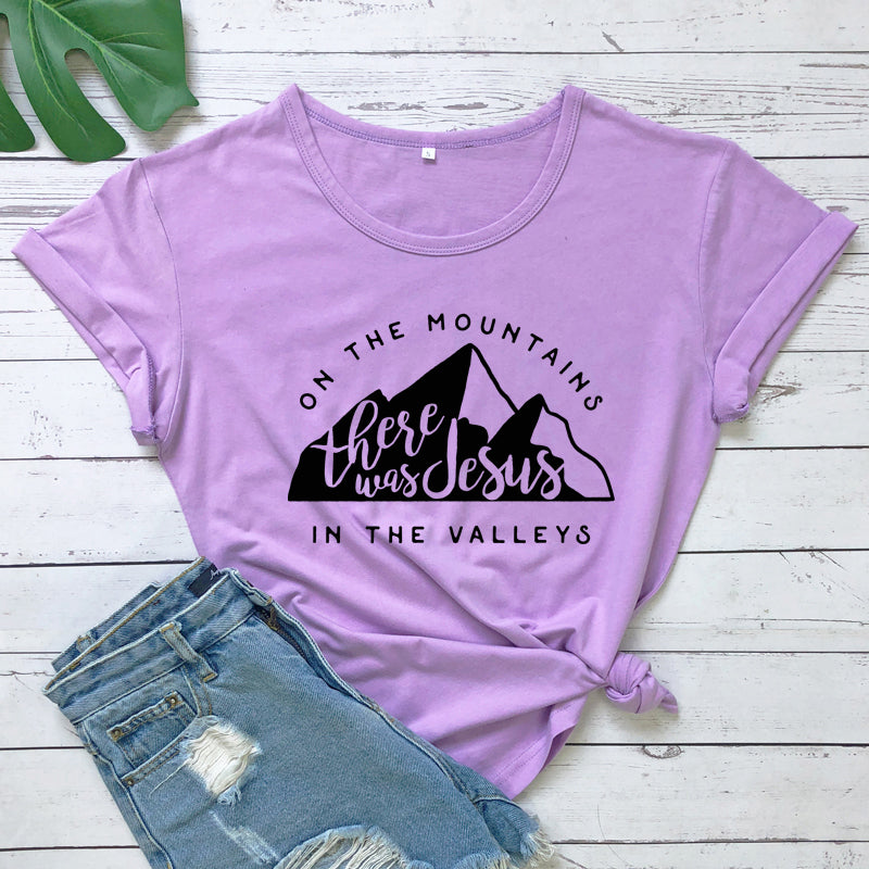 Jesus In The Valley Christian T-Shirt - Women's Faith Apparel | ST. VON'S FLAIR