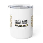 Bits & Breaks Build Abundance | Inspirational Christian Insulated Travel Mug 10oz | ST. VON'S FLAIR