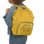 Multifunctional Diaper Backpack, Yellow