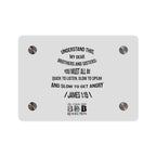 James 1:19 Resolution Acrylic Wall Art Panel | Christian Home & Office Decor | ST. VON'S FLAIR
