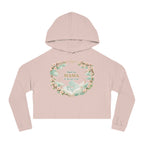 A Mother's Embrace — Women's Cropped Poetry Hoodie| Pullover Long Sleeve