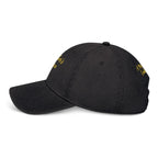 Unstructured Denim Hat | Custom Embroidery| ST.VON'S FLAIR Golden Mother's Embrace