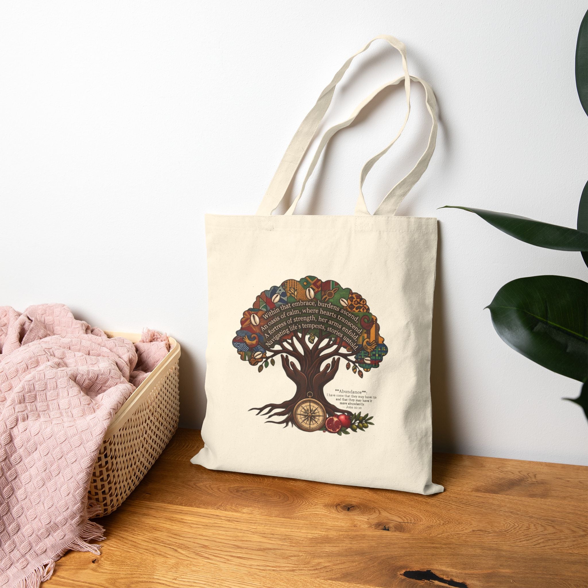 Faith-Inspired Tote Bag for Women | Mother's Embrace Collection | ST. VON'S FLAIR