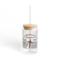 Dream & Believe Motivational Sipper Glass 16oz — Abundance Quote Reusable Cup | ST. VON'S FLAIR