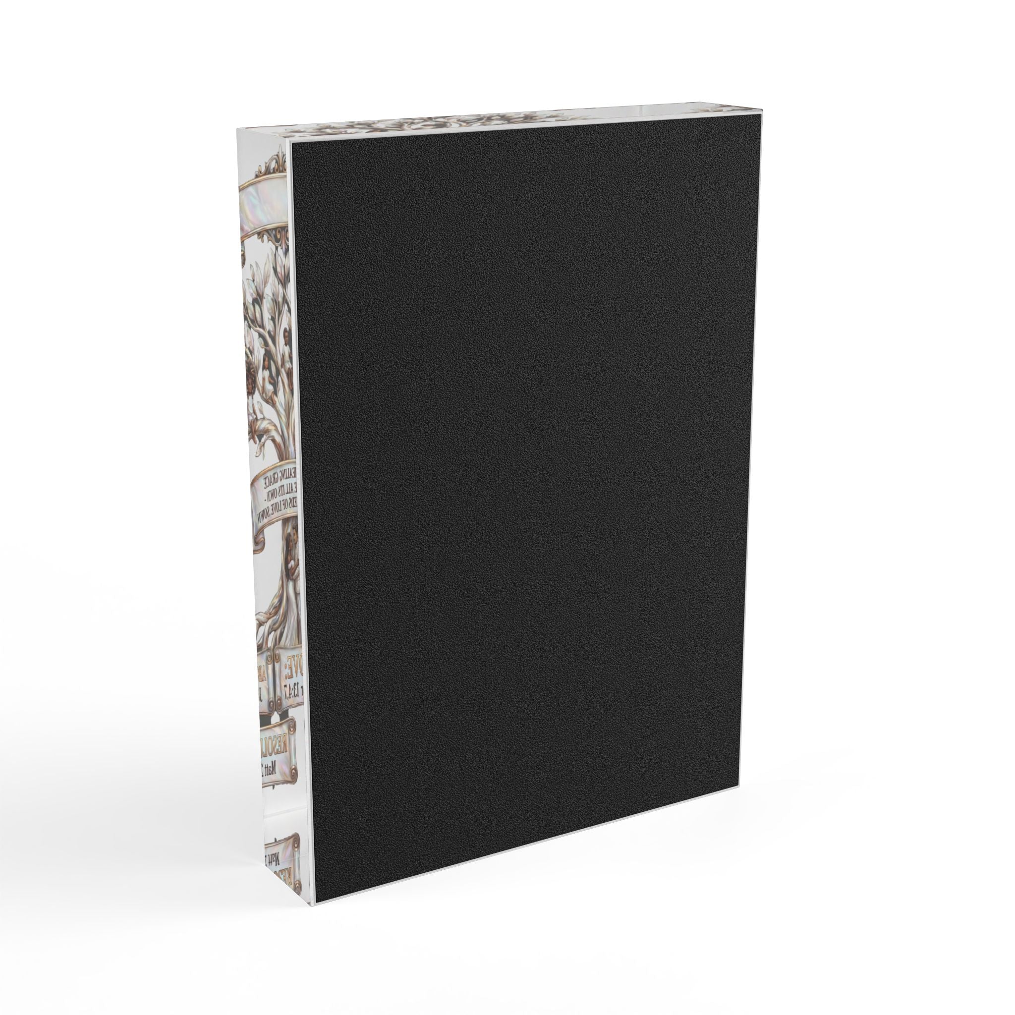 Color-Blind Love & Unity Acrylic Photo Block | Two Lives, One Word – ST. VON'S FLAIR