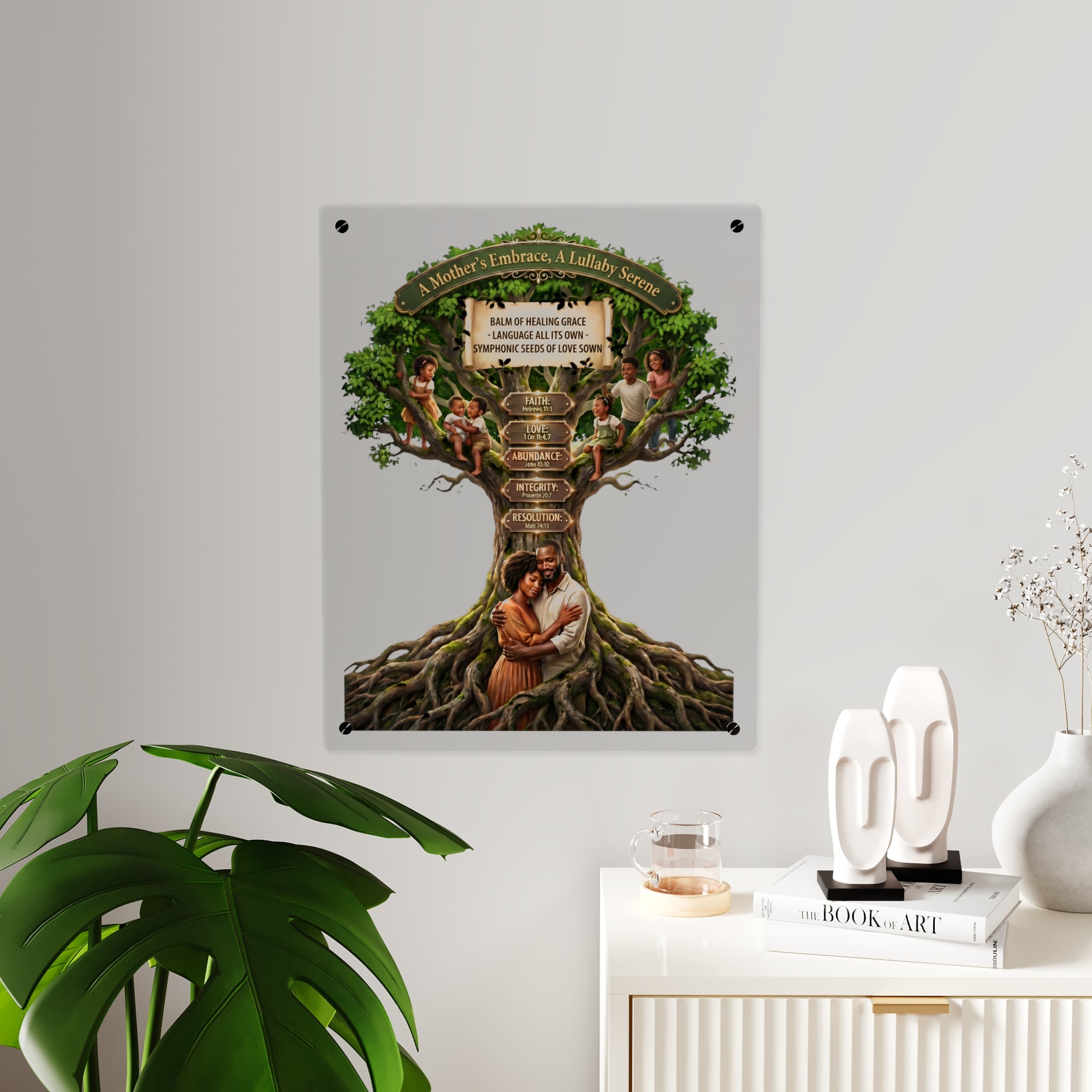 Acrylic Wall Art Panel | Premium Glass-Look Faith Print