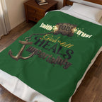 God Still Heals | Faith Anchor Velveteen Plush Blanket | Inspirational Throw | ST. VON'S FLAIR