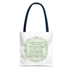 "A Lullaby on Wings Unseen" Tote Bag | ST. VON'S Poetic Lines