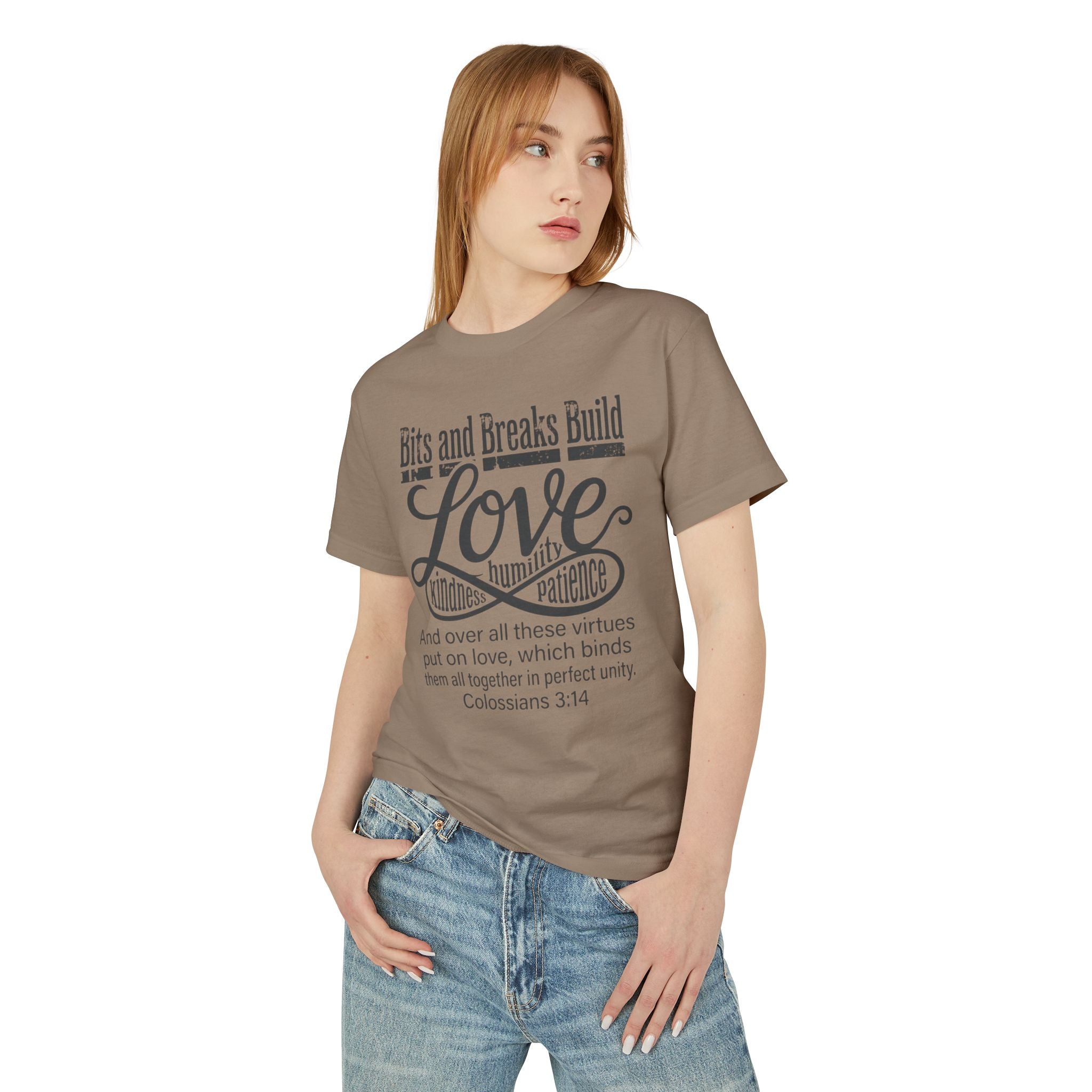 Love | Colossians 3:14 Unisex Garment-Dyed Heavyweight Tee | Kindness, Humility & Patience | ST. VON'S FLAIR