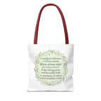 "A Lullaby on Wings Unseen" Tote Bag | ST. VON'S Poetic Lines