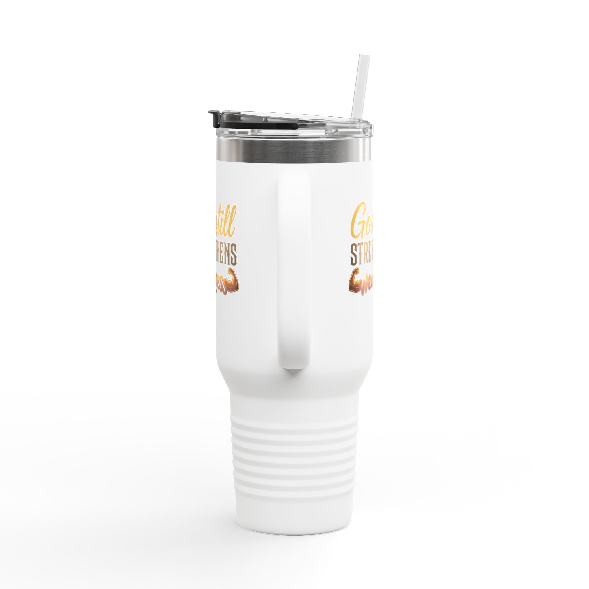 God Still Strengthens Weakness | 40oz Insulated Travel Mug | ST. VON'S FLAIR