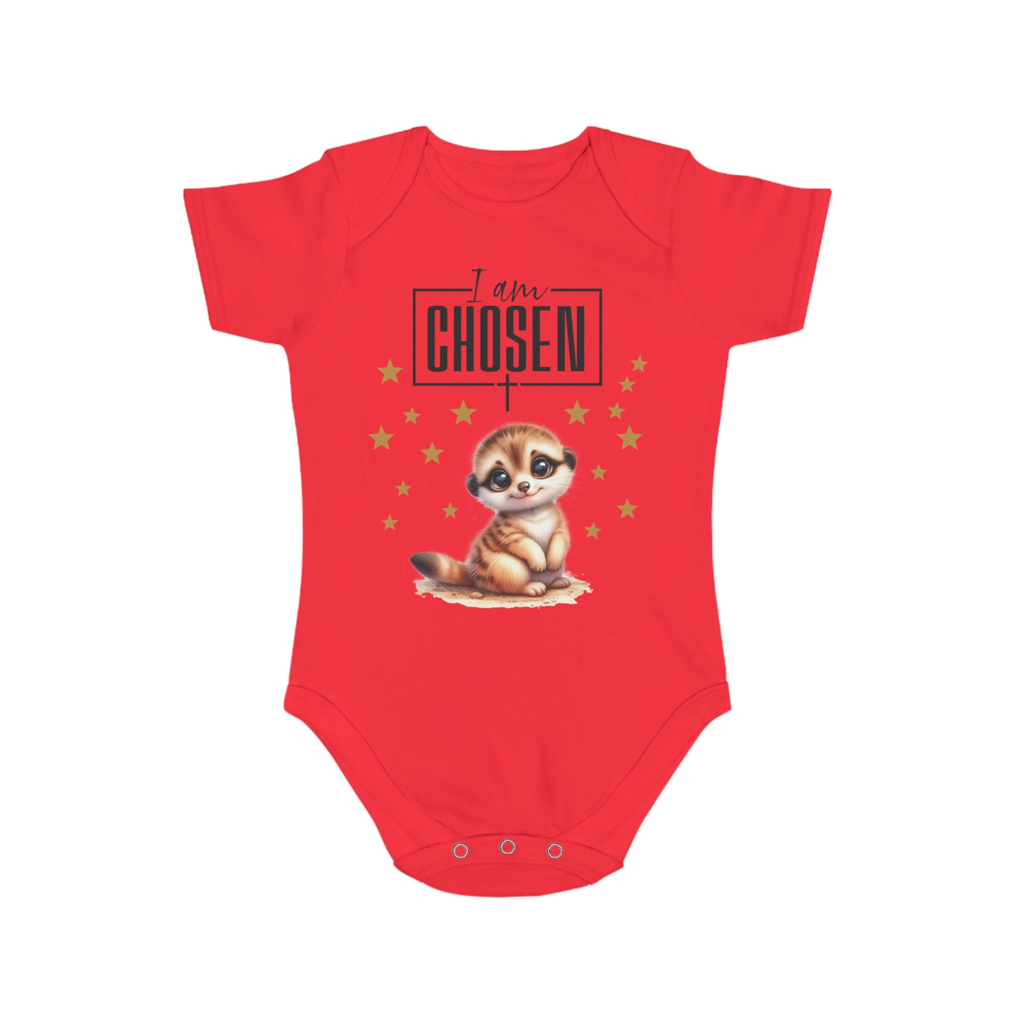 Toddler I Am Chosen 1 Piece Bodysuit - Trust in Him - Cute Muskrat Designed Onesies