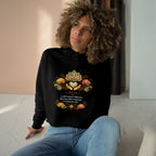 Women's Faith Crop Hoodie | MAA Soft Fleece Cropped Sweatshirt for Her