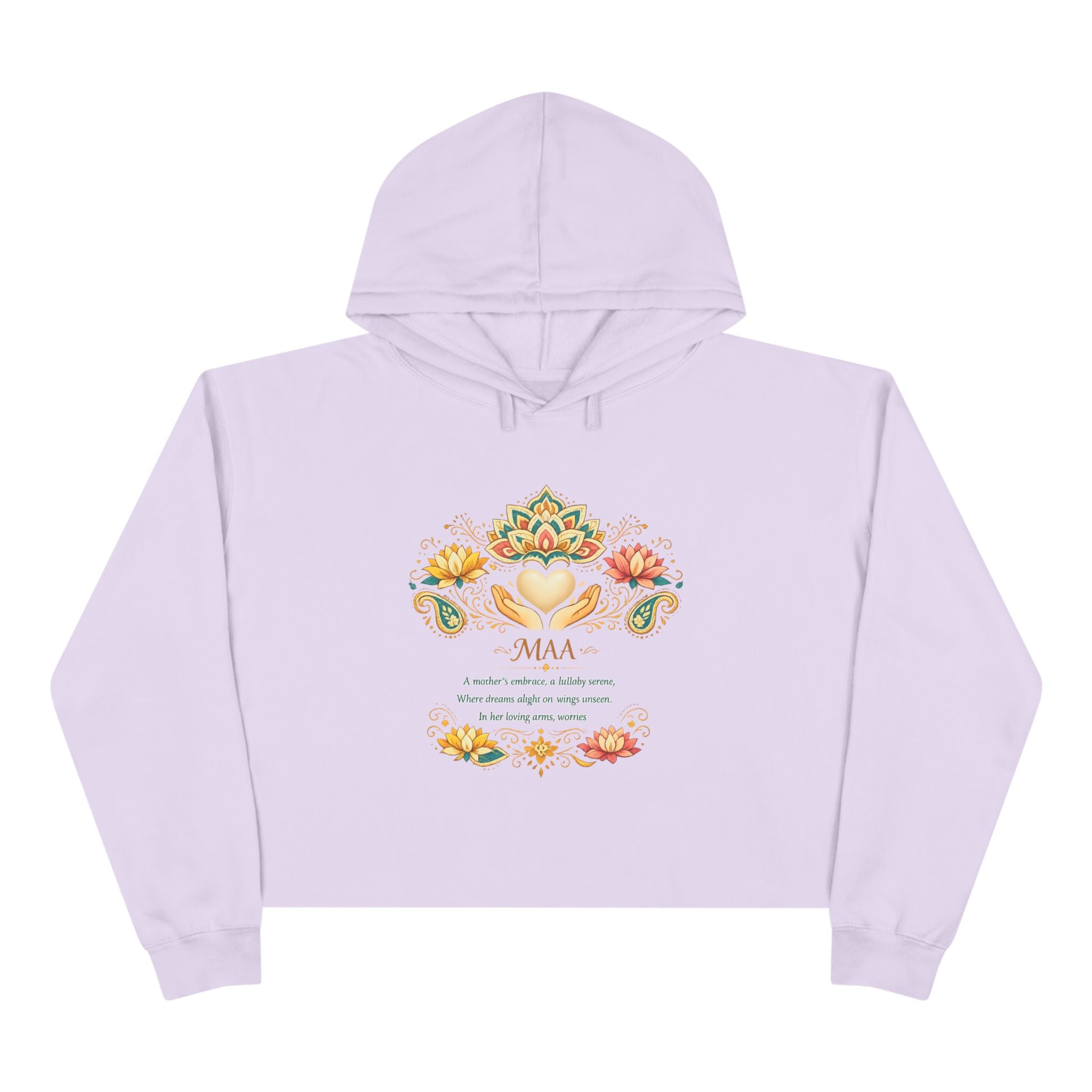 Women's Faith Crop Hoodie | MAA Soft Fleece Cropped Sweatshirt for Her