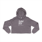 Saved by Grace Cropped Hoodie | Women's Christian Faith Sweatshirt | ST. VON'S FLAIR