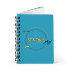 Spiral Bound Journal Lined Notebook Flexible Covering Composition for Any Designing and Daily Routines