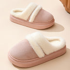 Warm Cotton Slippers for Women - Non-Slip Suede Winter House Shoes | ST. VON'S FLAIR