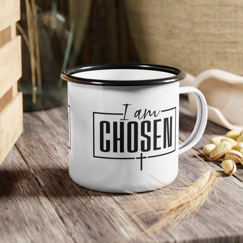 Christian Chosen Enamel Camp Cup | Faith Identity Drinkware | ST. VON'S FLAIR
