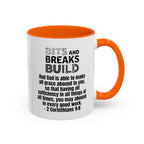 2 Corinthians 9:8 Accent Coffee Mug | Faith Two-Tone Ceramic Mug | ST. VON'S FLAIR