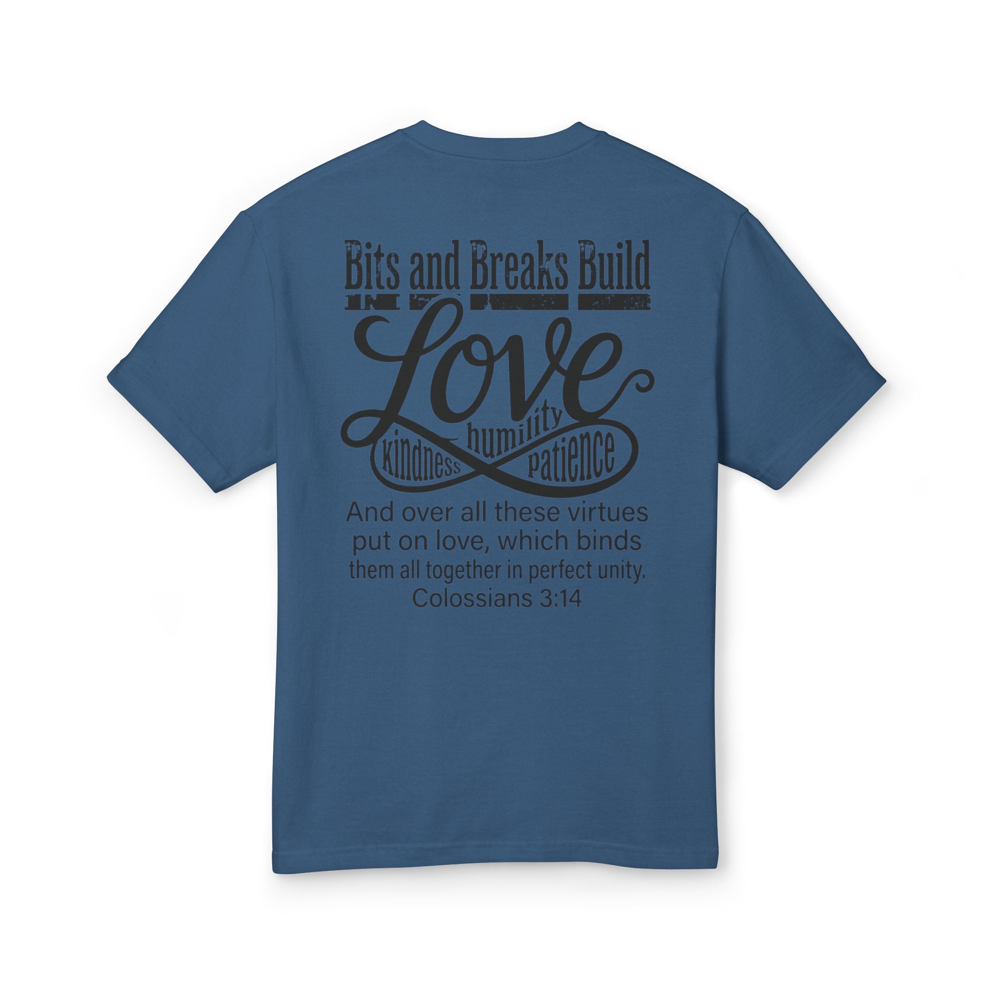 Love | Colossians 3:14 Unisex Garment-Dyed Heavyweight Tee | Kindness, Humility & Patience | ST. VON'S FLAIR