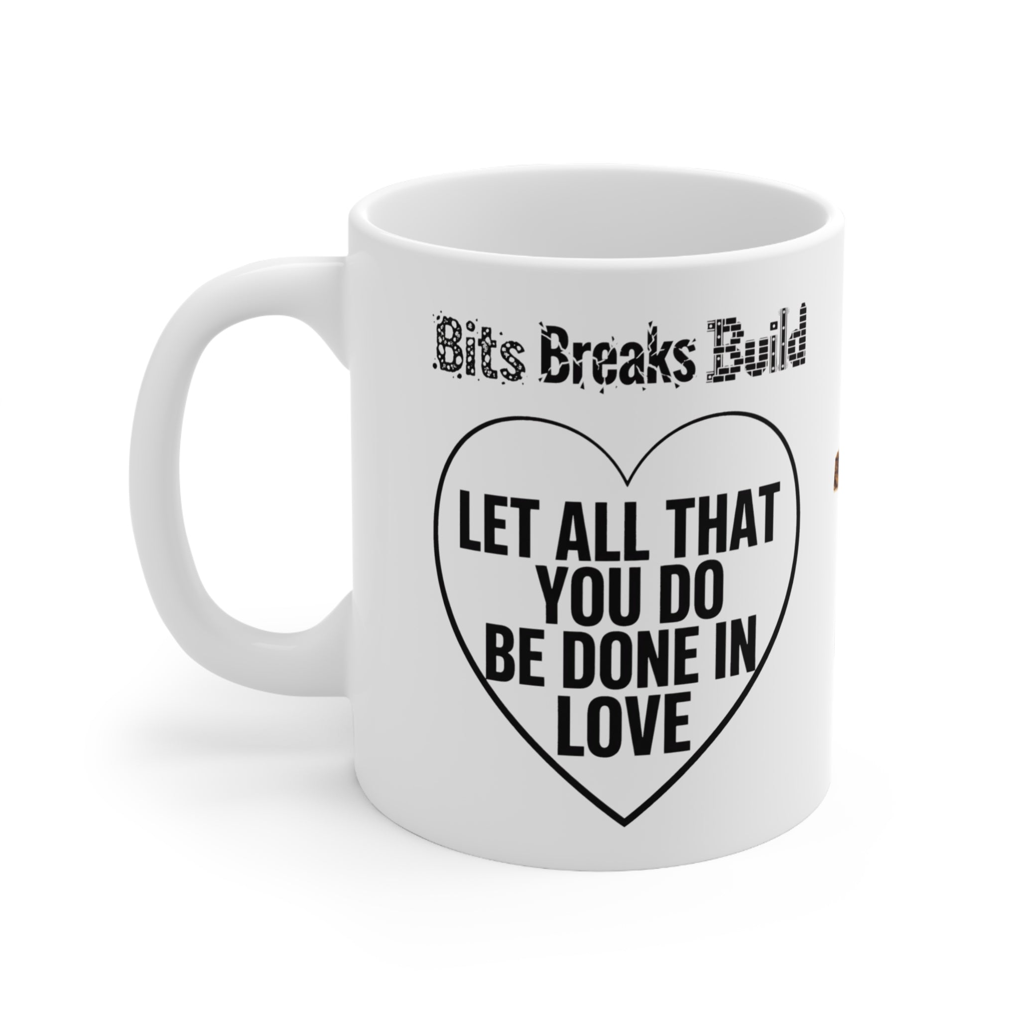 Biblical Verse Inspiration Love Ceramic Coffee Tea Cups, 11oz, 15oz