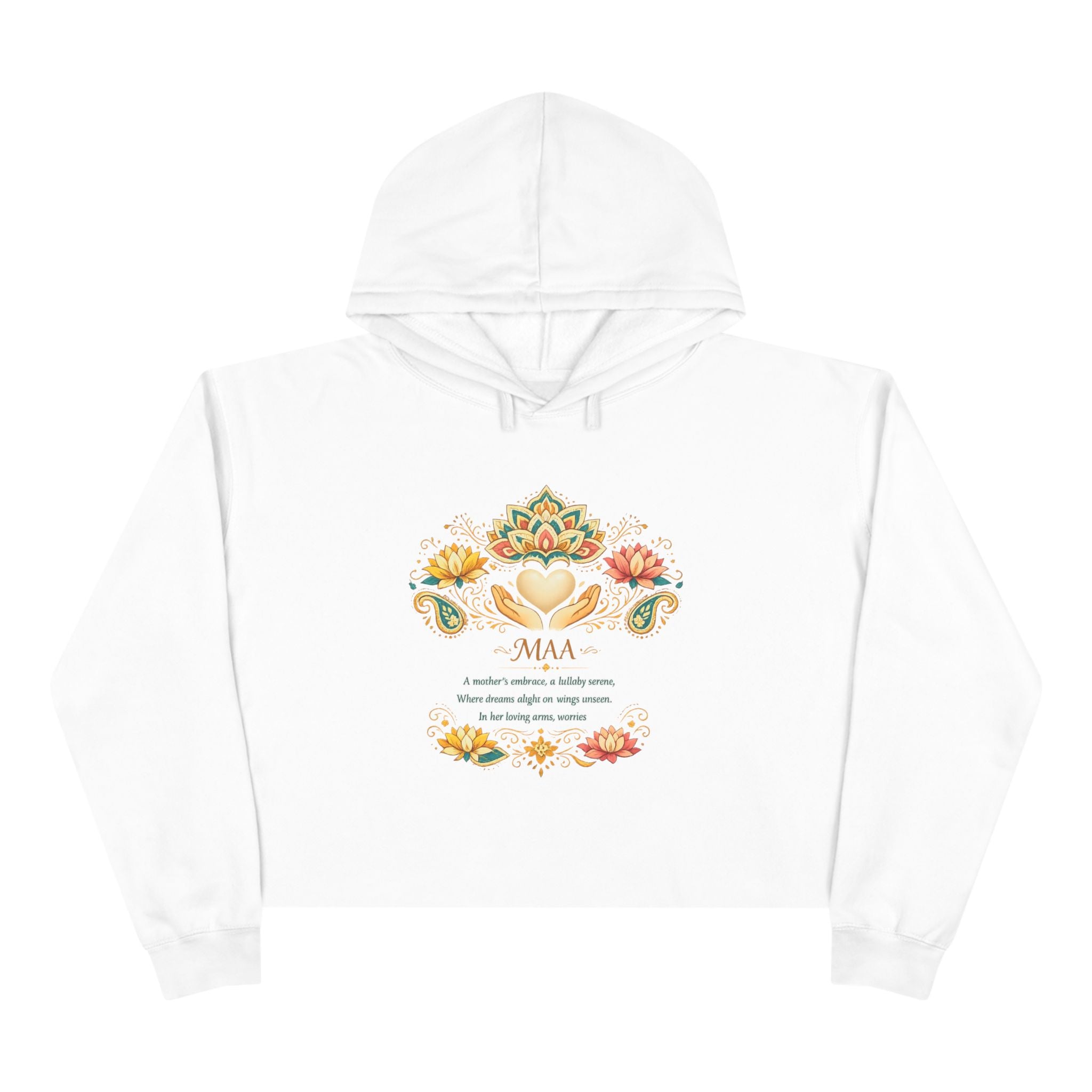 Women's Faith Crop Hoodie | MAA Soft Fleece Cropped Sweatshirt for Her