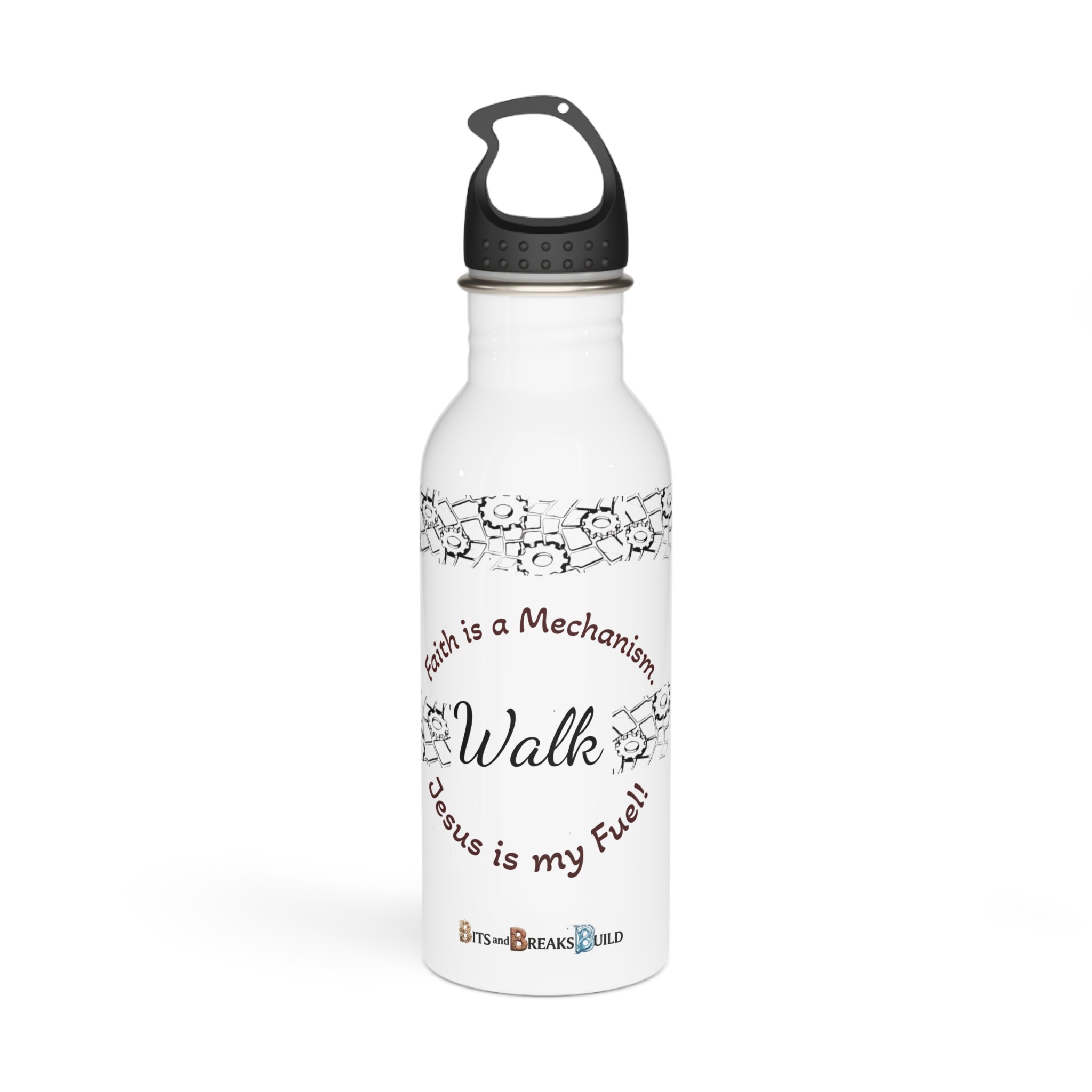 Psalm 23 Fear No Evil Stainless Steel Water Bottle | Christian Faith Hydration Gift | ST. VON'S FLAIR