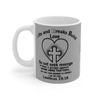 Biblical Lev. 1918 No Revenge Mug 11oz Encouragement for Teachers Parents Men and Women