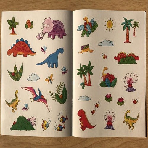 Children Coloring Animals People Sticker Book