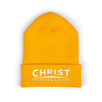 Christ Inspired Living Embroidered Cuffed Beanie | Faith Hat | ST. VON'S FLAIR