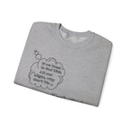 Christian Crewneck Sweatshirt — “Put God First as We Live” Inspirational Faith Graphic