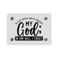 God Is My Refuge | Inspirational Acrylic Wall Art Panel | ST. VON'S FLAIR