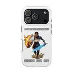 Spiritual Warrior Tough Phone Case | Faith-Inspired Christian iPhone Case | Lion of Judah Armor of God Design | Protective iPhone 17 Case