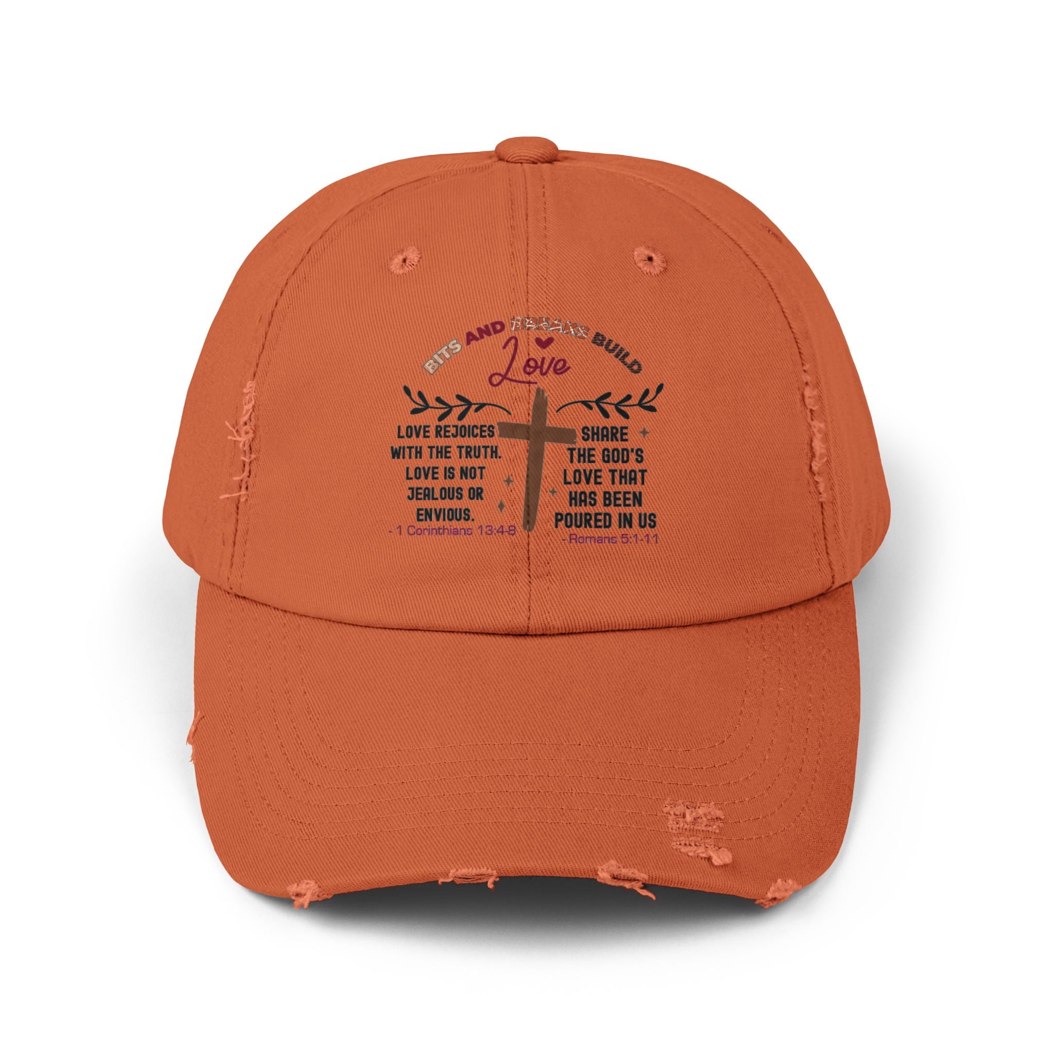 Motivational Hat 1 Corinthians -Inspired Love Cap with Inspirational Romans
