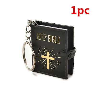 Mini English HOLY BIBLE Keychain - Readable Bible Book Key Ring | ST VON'S FLAIR