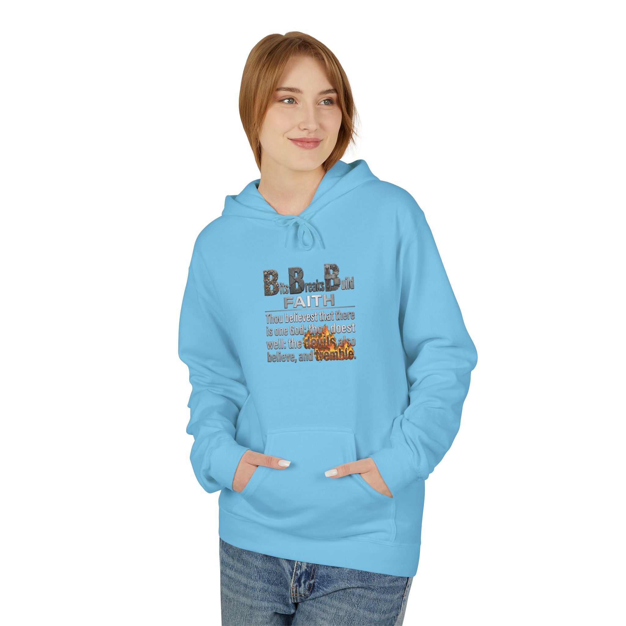 Faith Hoodie | James 2:19 "Thou Believest" Christian Scripture Pullover | ST. VON'S FLAIR