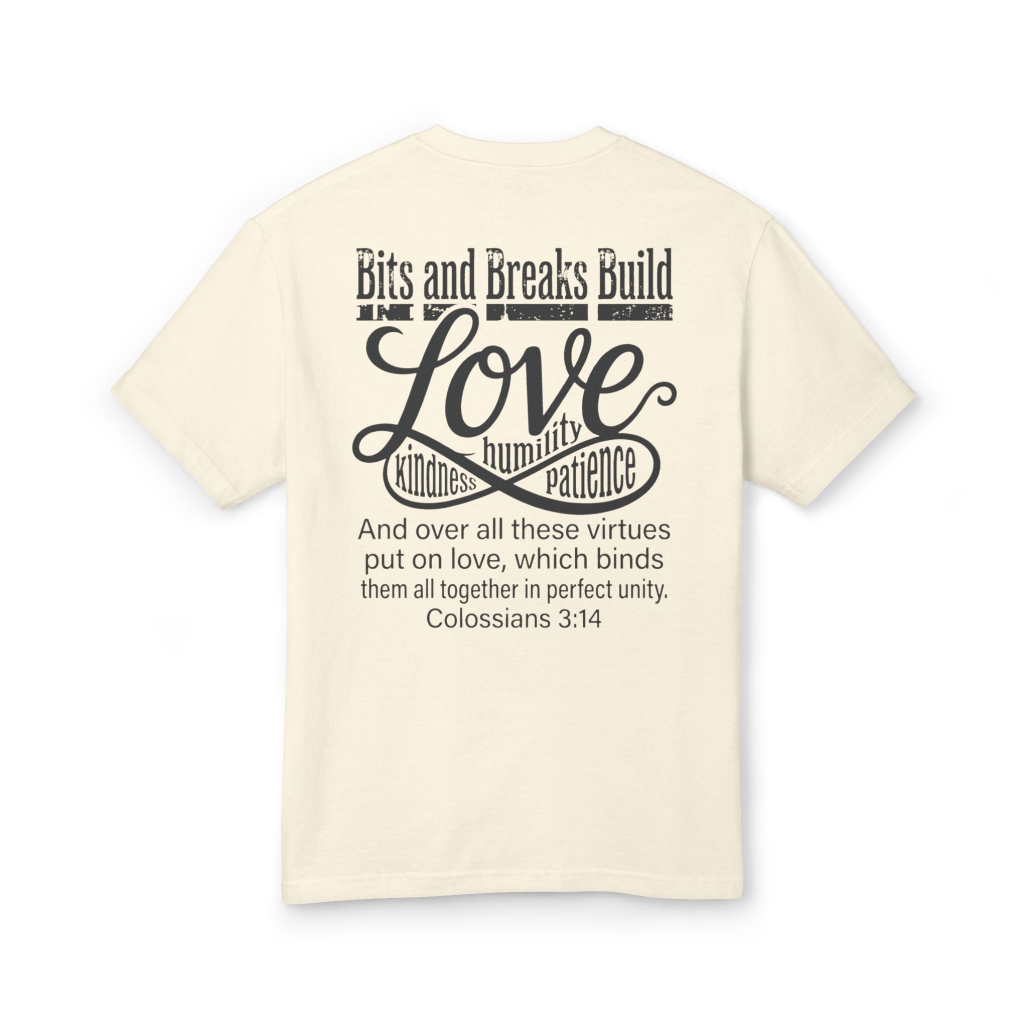 Love | Colossians 3:14 Unisex Garment-Dyed Heavyweight Tee | Kindness, Humility & Patience | ST. VON'S FLAIR