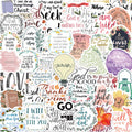 Motivation Labels 52 Jesus Phrase Doodle  Bible Stickers