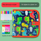 Children's Marker Booklet Erasable Painting Book 14 Pages Double-sided
