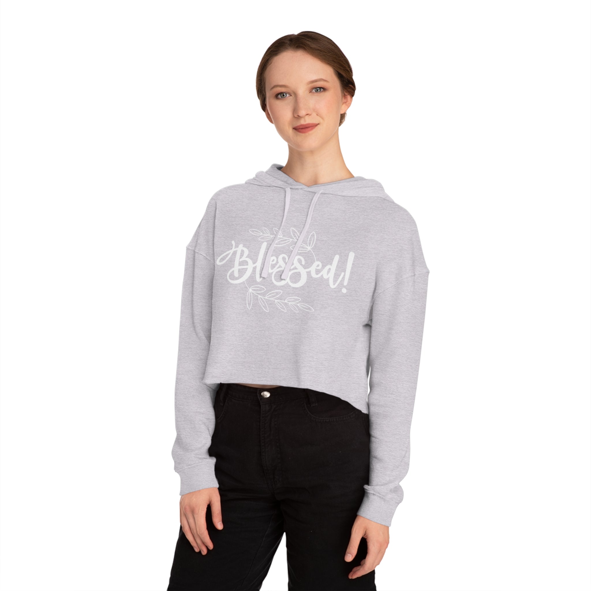 Blessed Cropped Hoodie | Women's Faith-Inspired Pullover | ST. VON'S FLAIR