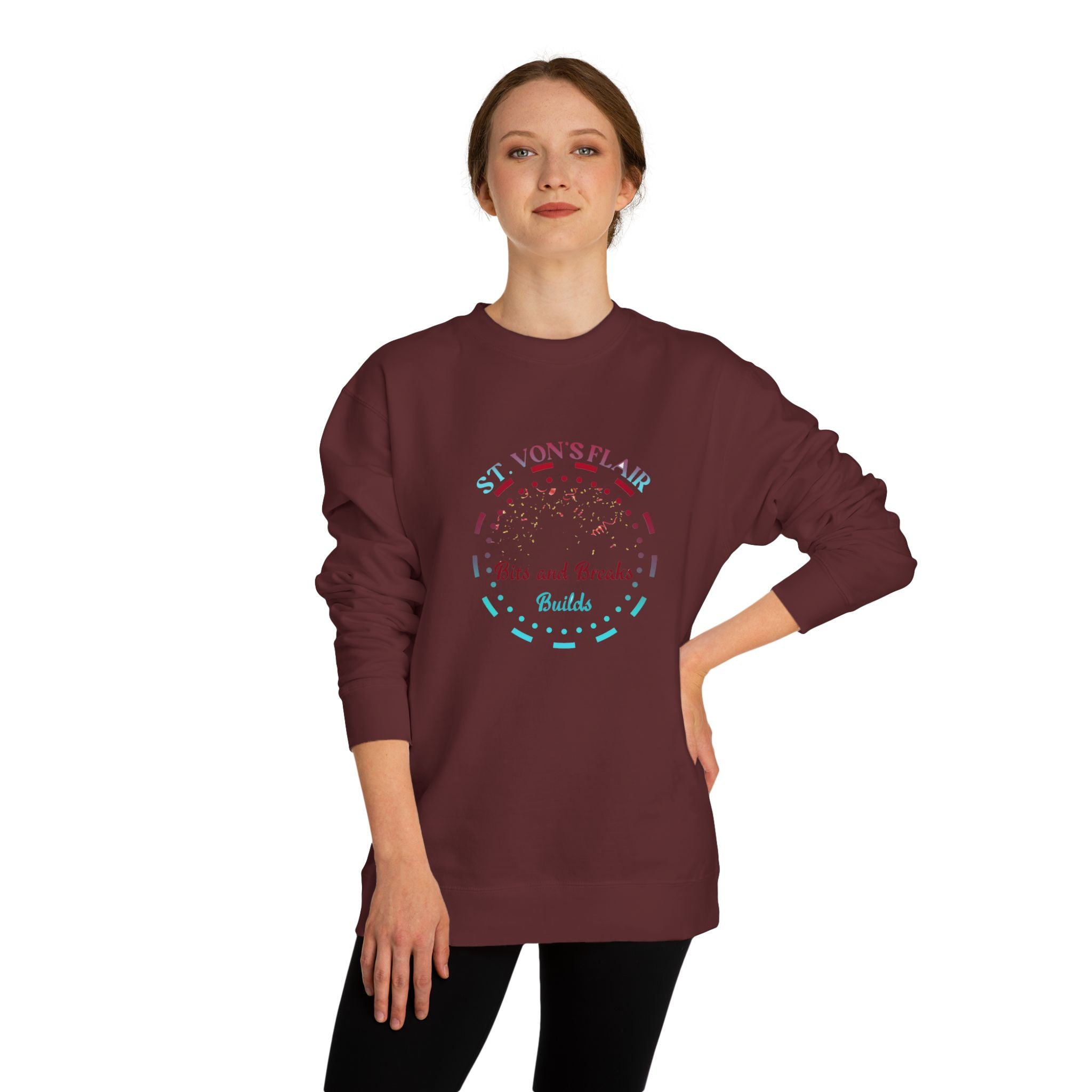 Unisex Crew Neck Sweatshirt Longsleeve Fit-Wrist