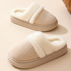 Warm Cotton Slippers for Women - Non-Slip Suede Winter House Shoes | ST. VON'S FLAIR